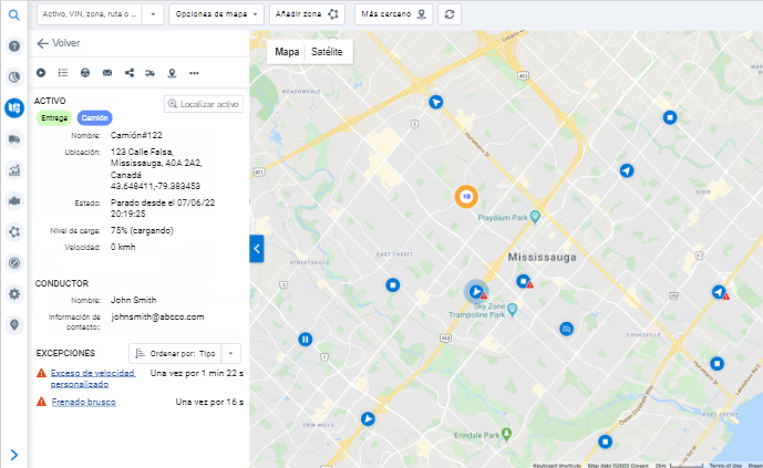 Buscar activo en MyGeotab